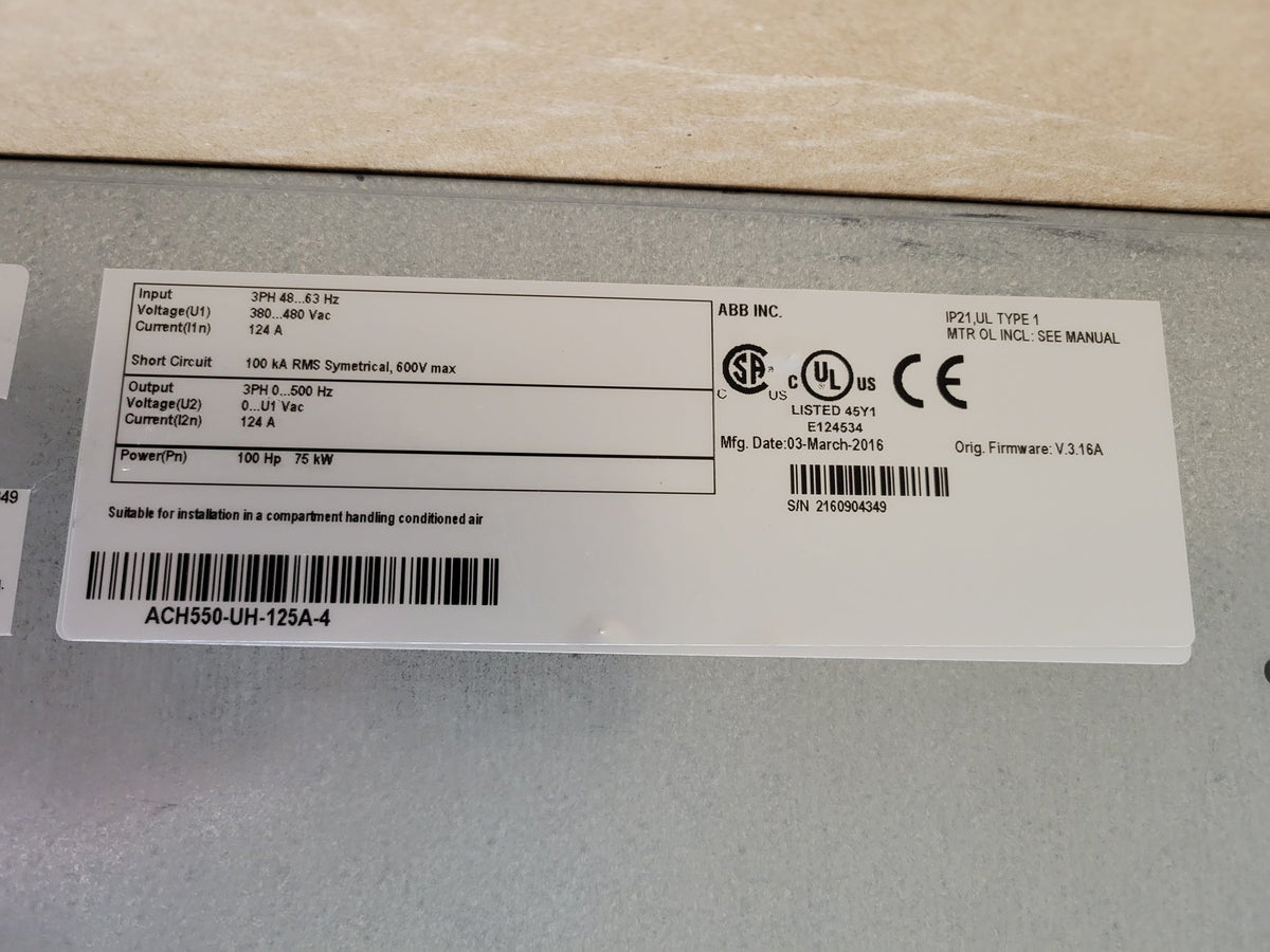 ABB ACH550-UH-125A-4