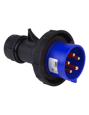 Altech 02392-6 CEE-PLUG 30A 2P3W BLUE 6h IP67 UL