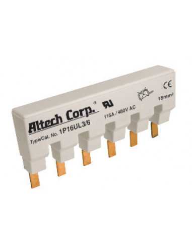 Altech 1P16UL3/6 Barre omnibus, 1 phase, 115A/480VAC - Lot de 50