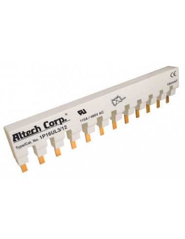 Altech 2P16UL3/12 Busbar,2 Phase, 115A/480VAC