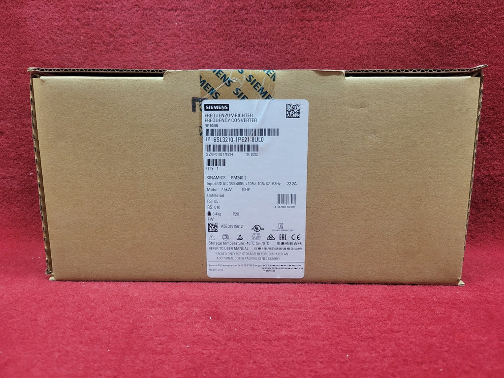Siemens 6Sl3210-1Pe21-8Ul0
