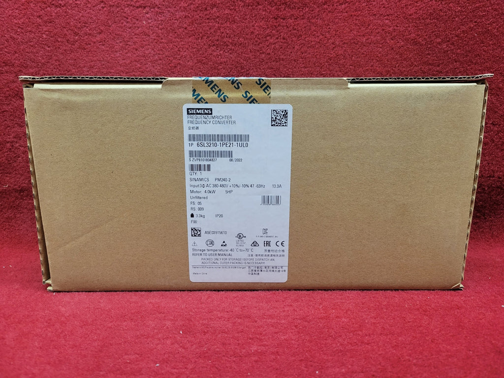 Siemens 6Sl3210-1Pe21-1Ul0