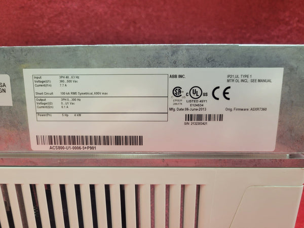 Abb Acs800-U1-0006-5 + P901
