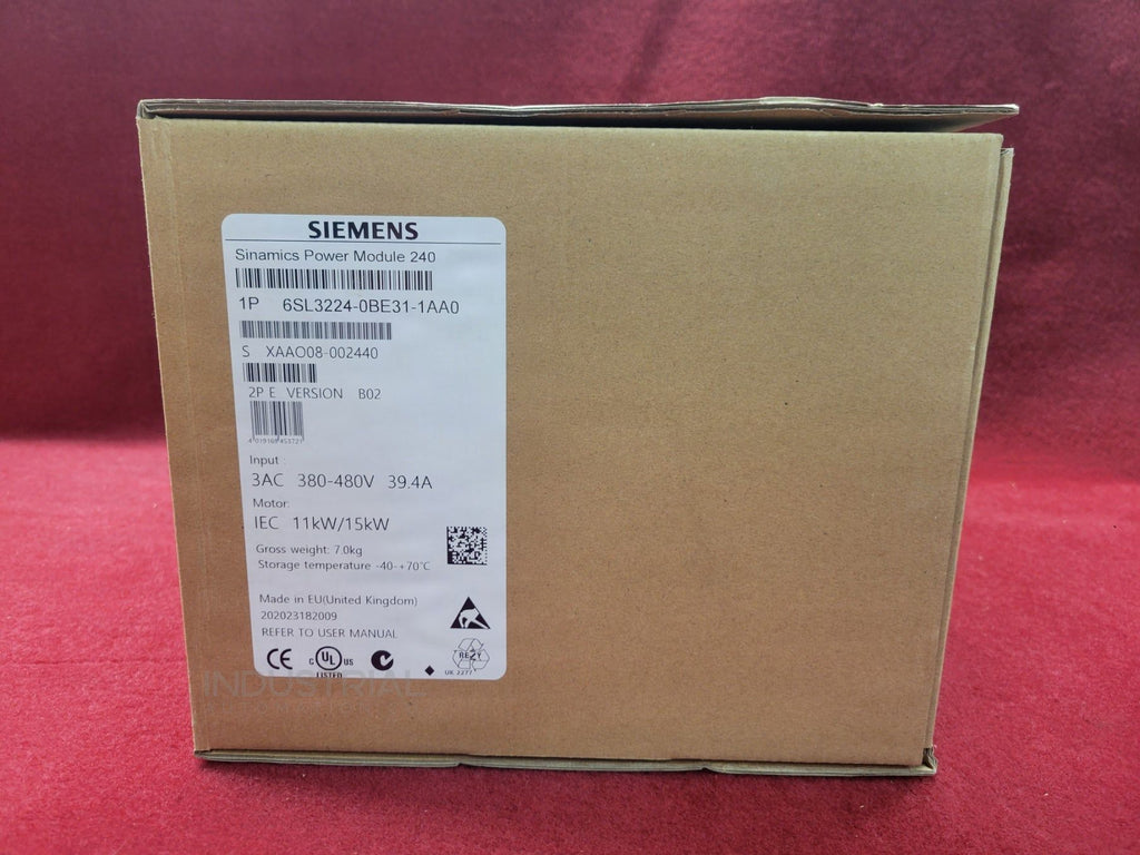 Siemens 6Sl3224-0Be31-1Aa0 Industrial Automation