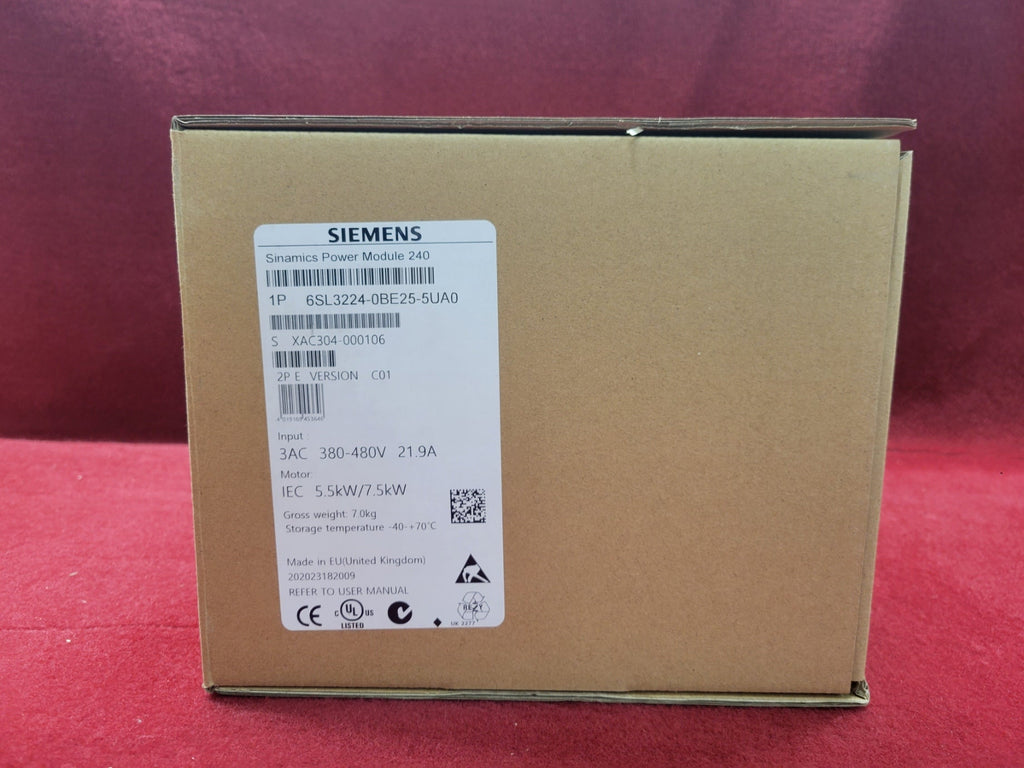 Siemens 6Sl3224-0Be25-5Ua0 Industrial Automation