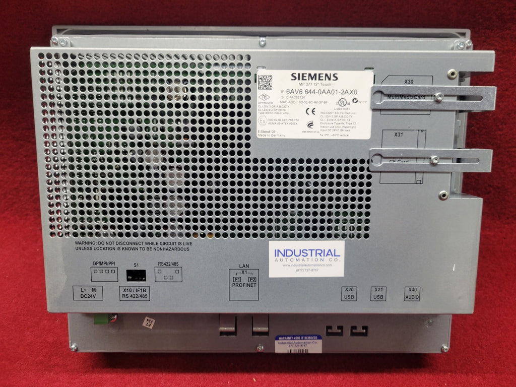 Siemens 6Av6644-0Aa01-2Ax0 Industrial Automation