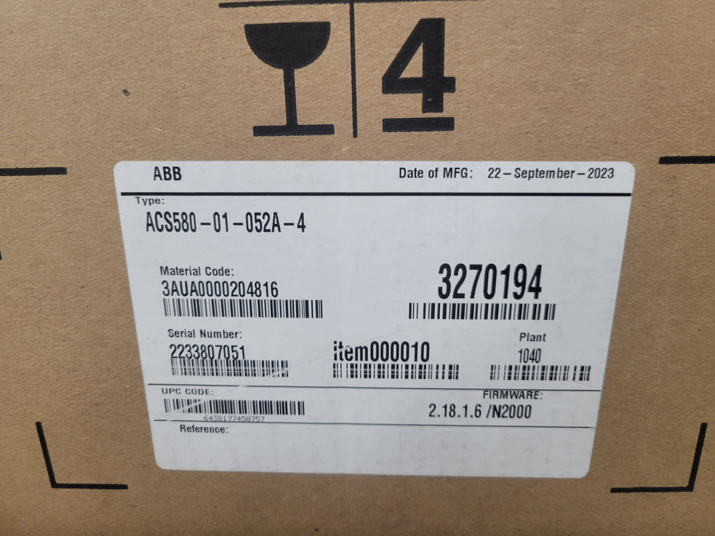 ABB ACS580-01-052A-4 New Adjustable Frequency AC Drive