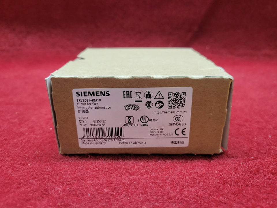 Siemens 3RV2021-4BA10 New
