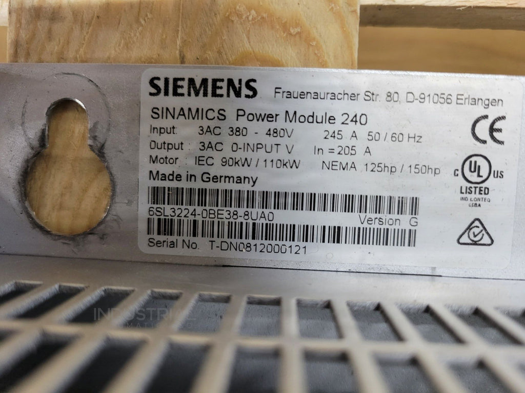Siemens 6SL3224-0BE38-8UA0