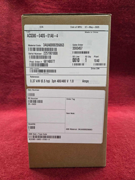 ABB ACS380-040S-01A8-4 New