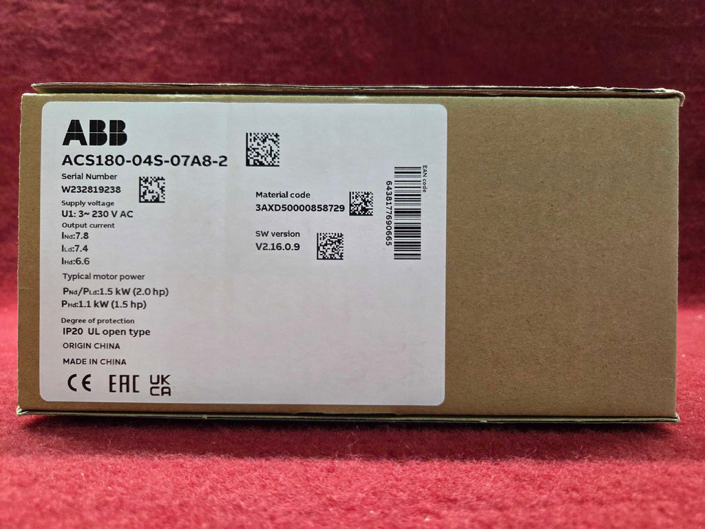 ABB ACS180-04S-07A8-2 New
