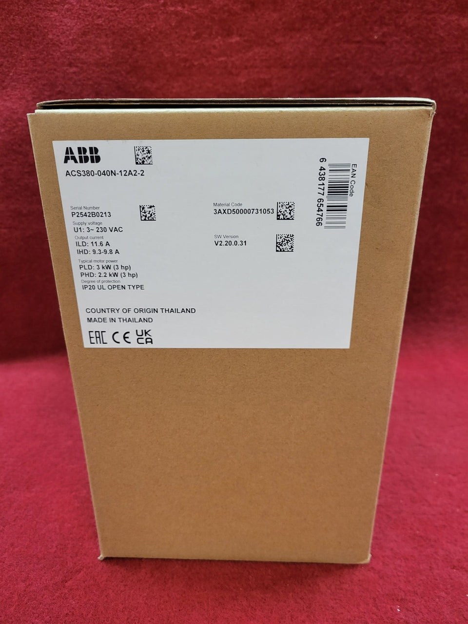 ABB ACS380-040N-12A2-2 New