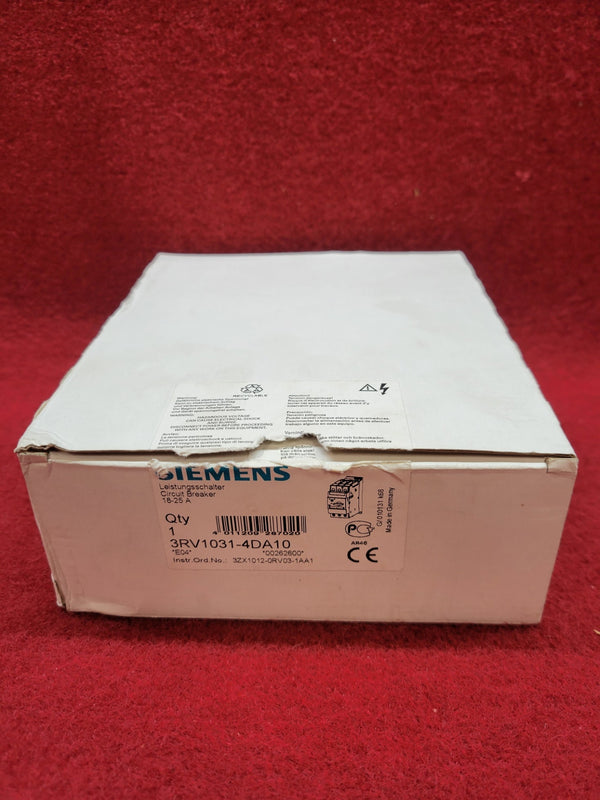 Siemens 3RV1031-4DA10 New Open Box Industrial Automation