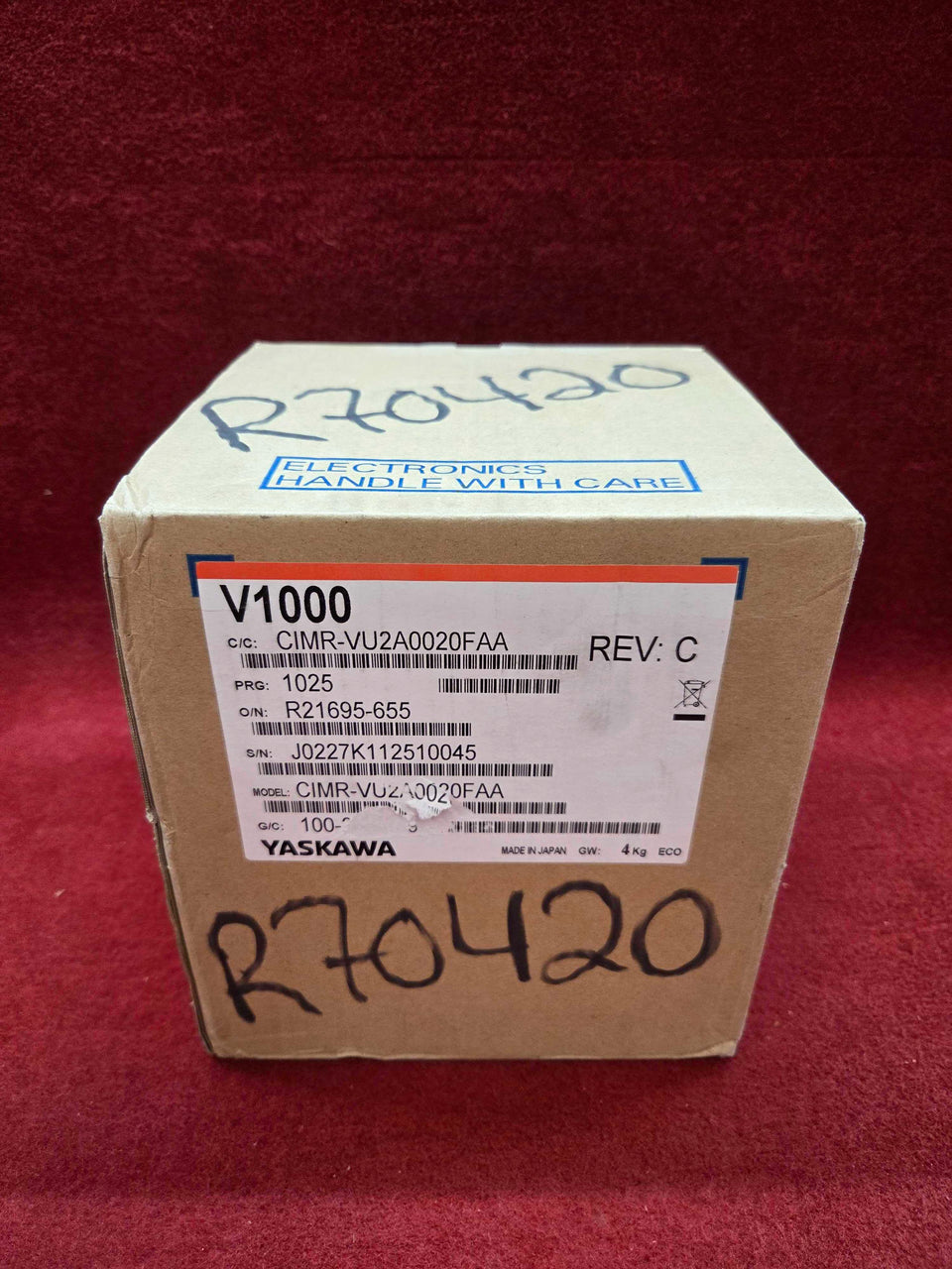 Yaskawa CIMR-VU2A0020FAA