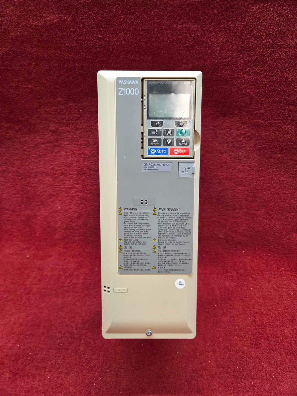 Yaskawa CIMR-ZU4A0011FAA