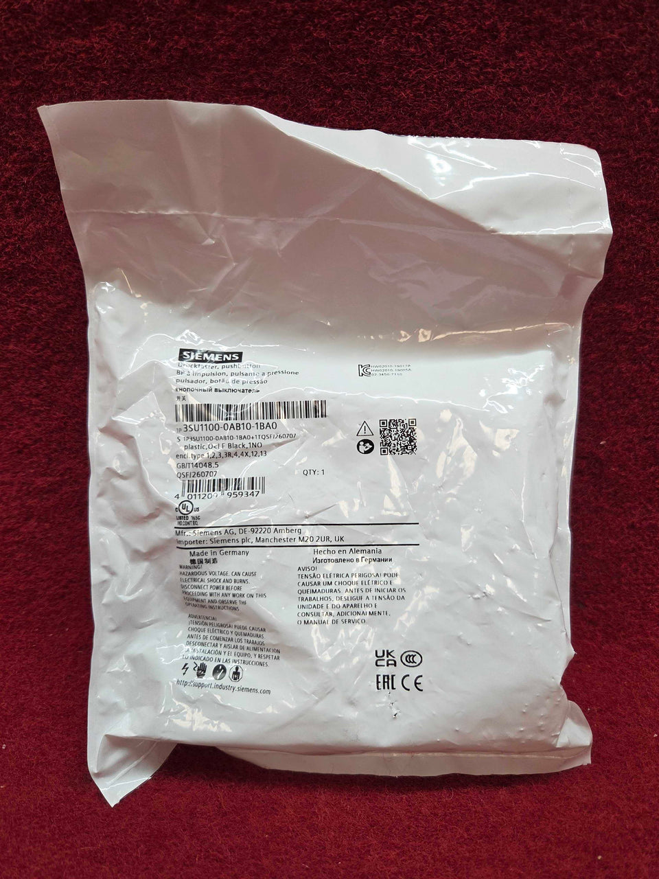 Siemens 3SU1100-0AB10-1BA0