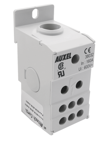Altech 38032 Bloc de distribution 1 pôle, 160 A - Lot de 4