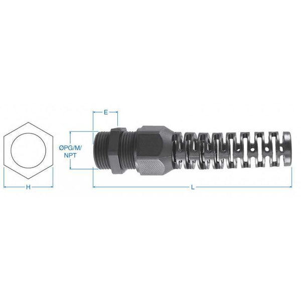 Altech 5306107 Presse-étoupe PG7, 2,5-6,5mm - Lot de 50