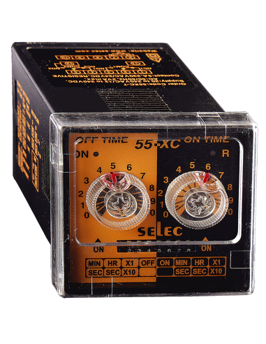 Minuteur analogique DPDT Altech 55XC-P8-CU à cycle - Lot de 4