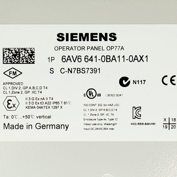 Siemens 6AV6641-0BA11-0AX1