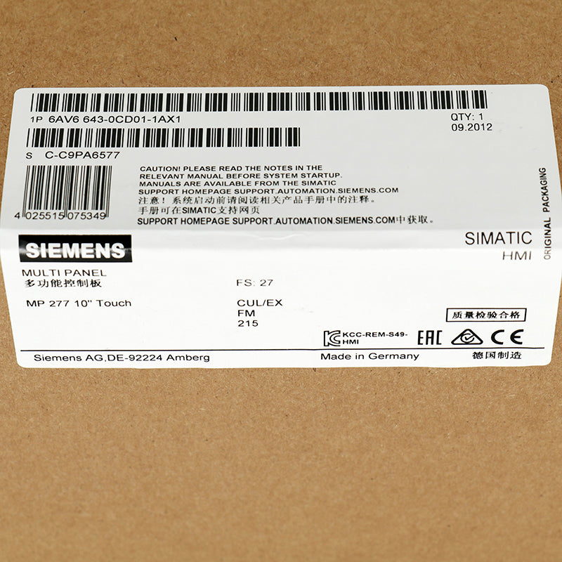Siemens 6AV6643-0CD01-1AX1