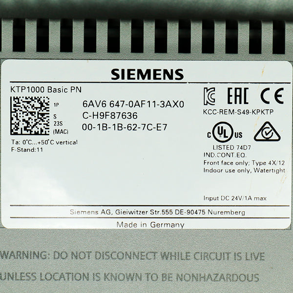 Siemens 6AV6647-0AF11-3AX0