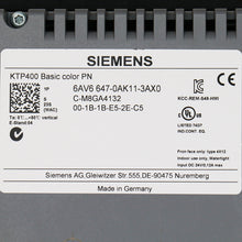 Load image into Gallery viewer, Siemens 6AV6647-0AK11-3AX0