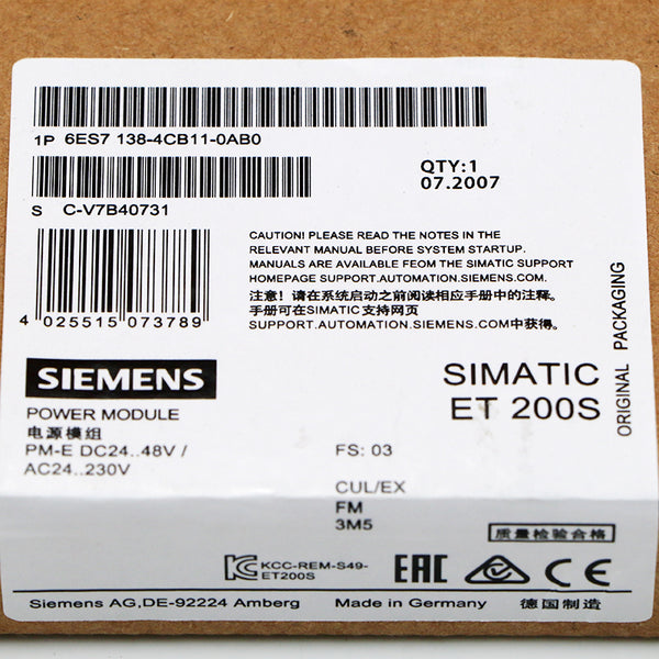 Siemens 6ES7138-4CB11-0AB0