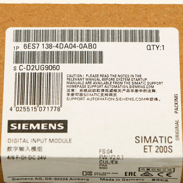 Siemens 6ES7138-4DA04-0AB0