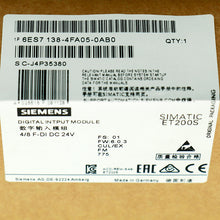 Load image into Gallery viewer, Siemens 6ES7138-4FA05-0AB0