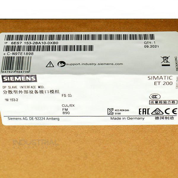 Siemens 6ES7153-2BA10-0XB0 New