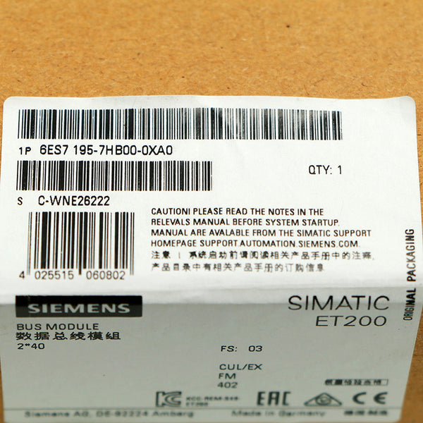 Siemens 6ES7195-7HB00-0XA0