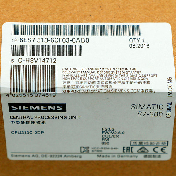 Siemens 6ES7313-6CF03-0AB0