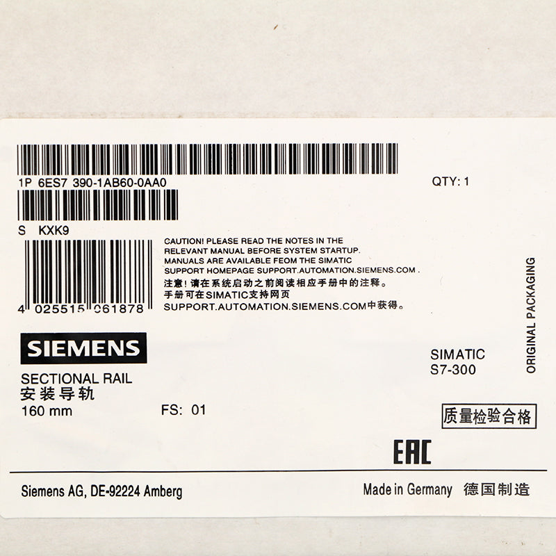 Siemens 6ES7390-1AB60-0AA0