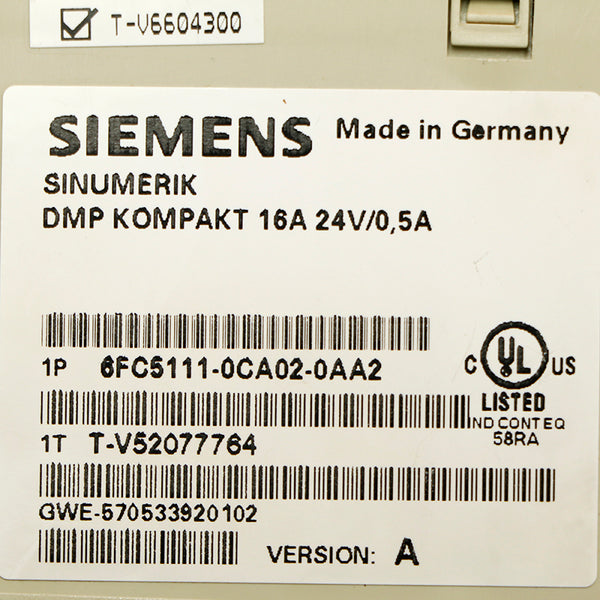 Siemens 6FC5111-0CA02-0AA2