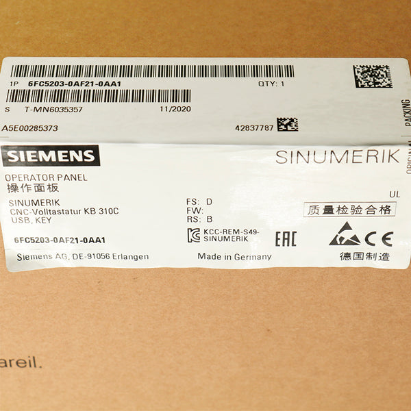 Siemens 6FC5203-0AF21-0AA1