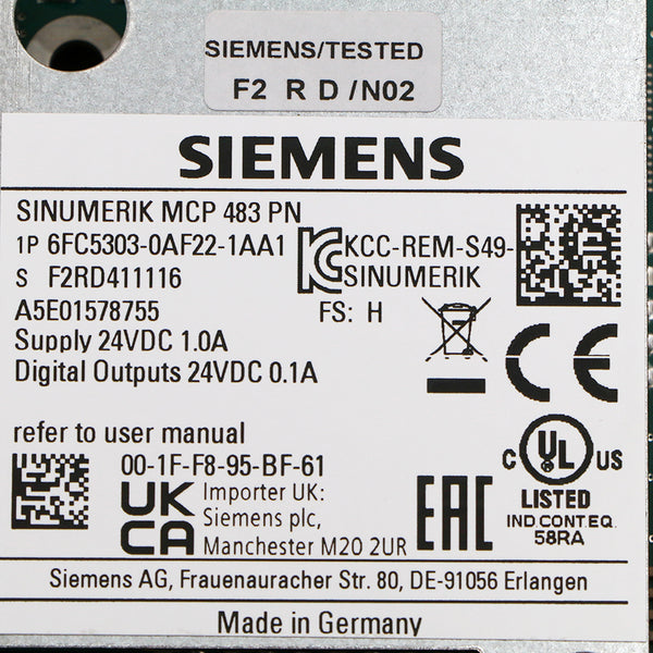 Siemens 6FC5303-0AF22-1AA1