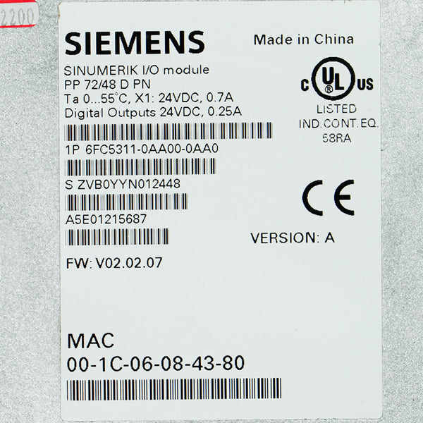 Siemens 6FC5311-0AA00-0AA0
