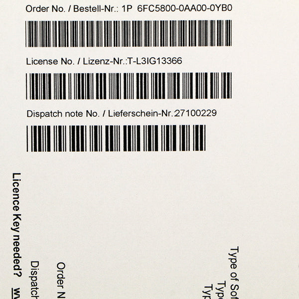 Siemens 6FC5800-0AA00-0YB0