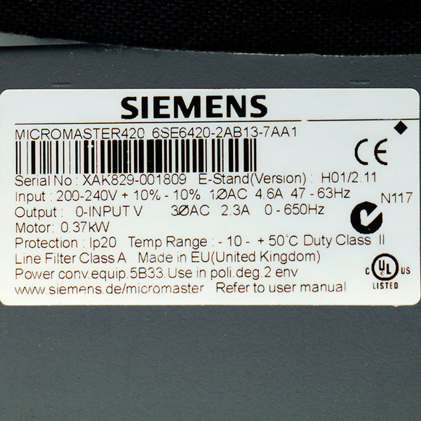 Siemens 6SE6420-2AB13-7AA1