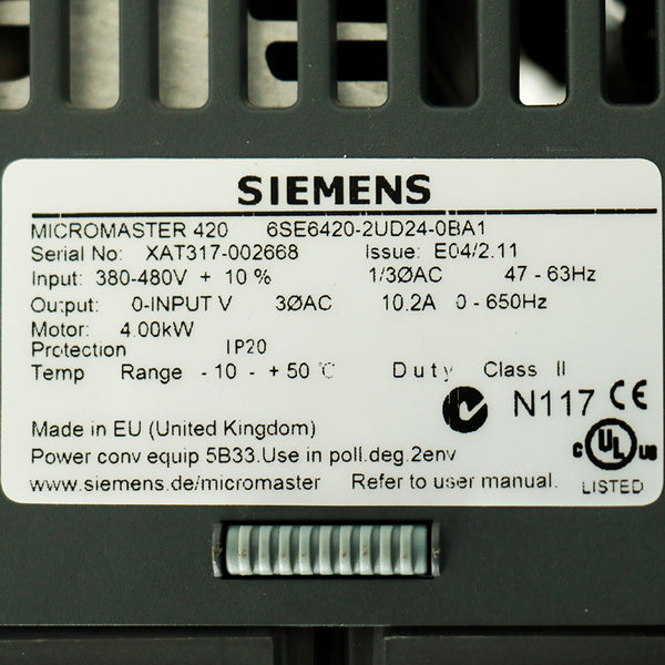 Siemens 6SE6420-2UD24-0BA1