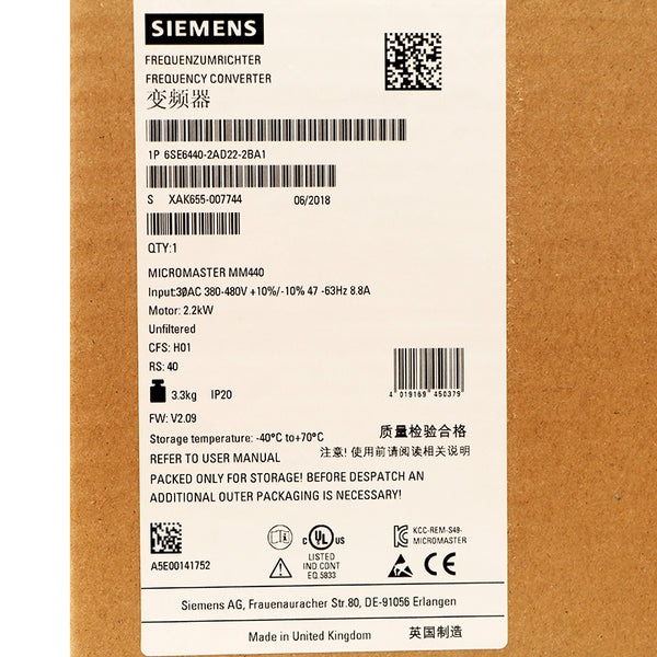 Siemens 6SE6440-2AD22-2BA1
