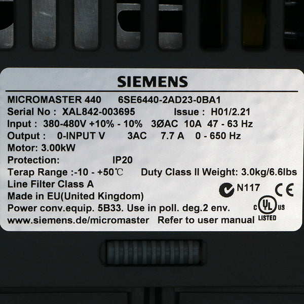 Siemens 6SE6440-2AD23-0BA1