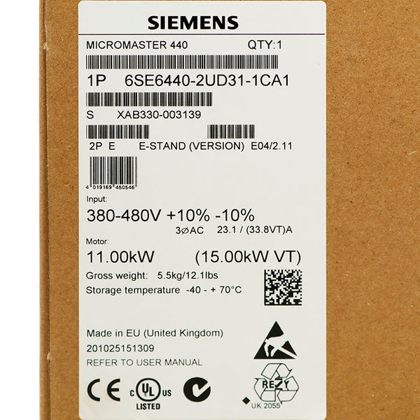 Siemens 6SE6440-2UD31-1CA1