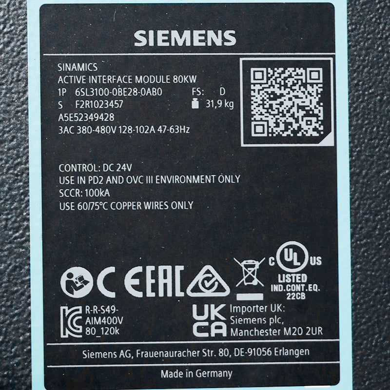 Siemens 6SL3100-0BE28-0AB0