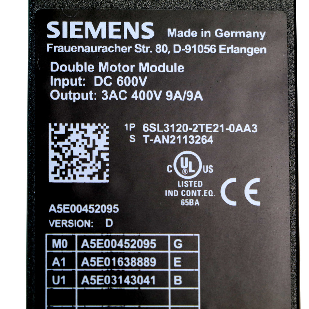 Siemens 6SL3120-2TE21-0AA3