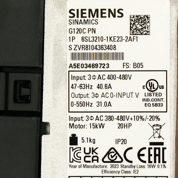 Siemens 6SL3210-1KE23-2AF1