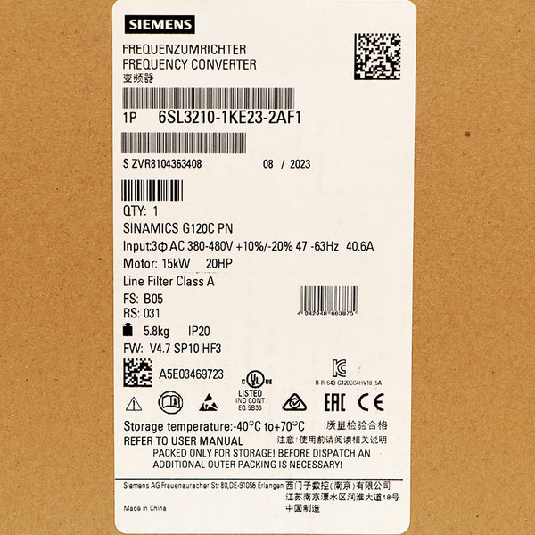 Siemens 6SL3210-1KE23-2AF1