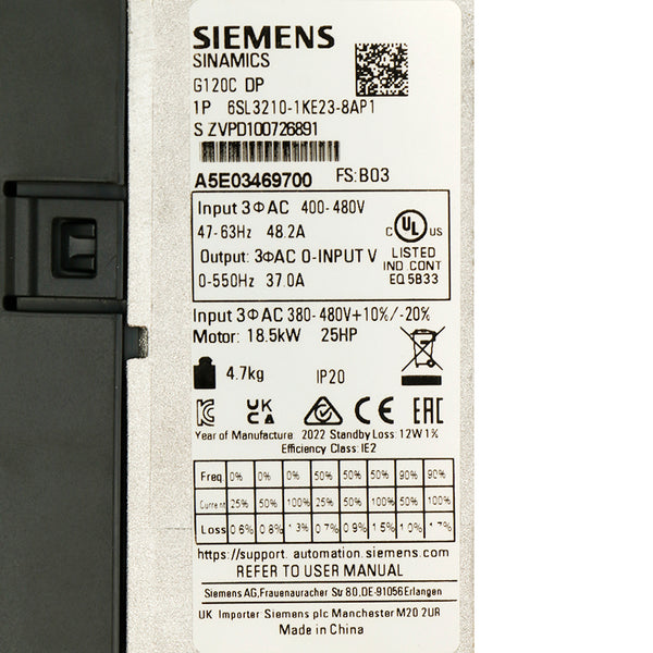 Siemens 6SL3210-1KE23-8AP1