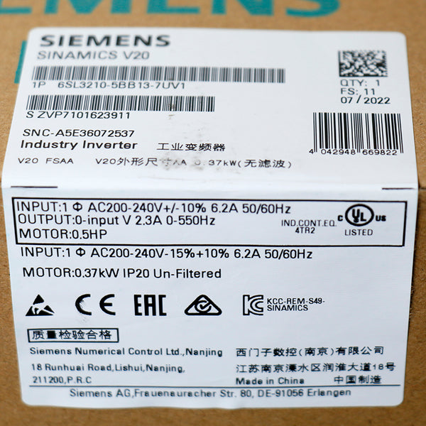 Siemens 6SL3210-5BB13-7UV1